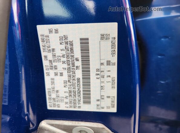 1FMCU9G92HUD53950 2017 FORD ESCAPE Blue 