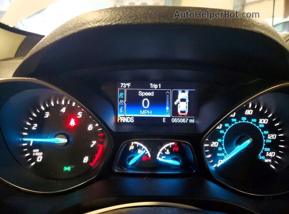 1FMCU9G93GUB25308 2016 FORD ESCAPE White Սարքավորումների վահանակի տեսք
