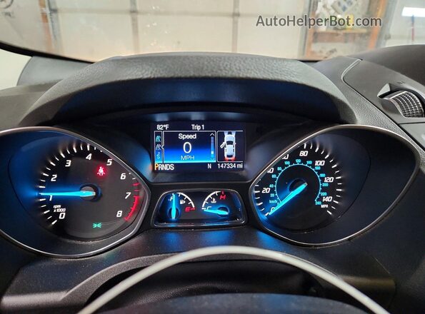 1FMCU9G94GUB20828 2016 FORD ESCAPE Синий Вид щитка приборов