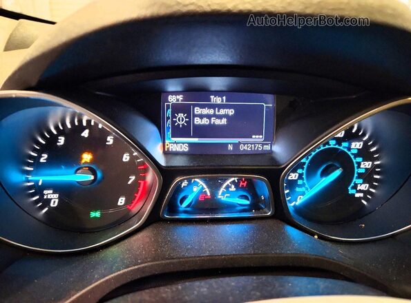 1FMCU9G94GUB72704 2016 FORD ESCAPE Red Instrument cluster view