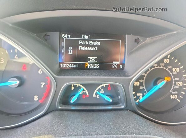 1FMCU9G95HUA23218 2017 FORD ESCAPE Silver Instrument cluster view