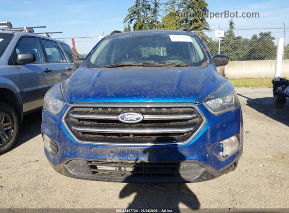 1FMCU9G95HUD11420 2017 FORD ESCAPE Blue Instrument cluster view
