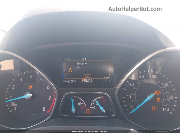 1FMCU9G97HUD71845 2017 FORD ESCAPE Gray Widok tylnych siedzeń