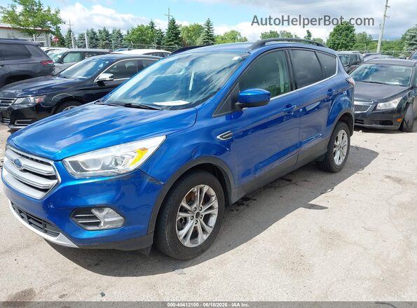 1FMCU9G99HUE06501 2017 FORD ESCAPE Blue წინა მარცხენა ხედი სამი მეოთხედიდან