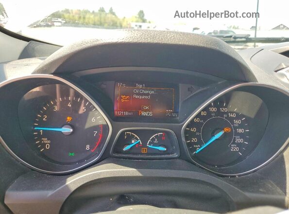 1FMCU9GD0HUA05259 2017 FORD ESCAPE White Вид щитка приладів