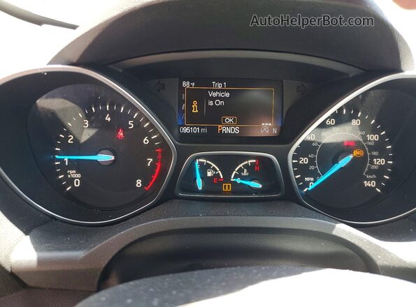 1FMCU9GD0JUA11942 2018 FORD ESCAPE Gray Instrument cluster view
