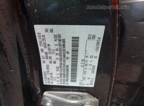 1FMCU9GD0JUA43760 2018 FORD ESCAPE Gray VIN კოდის სტიკერის ხედი