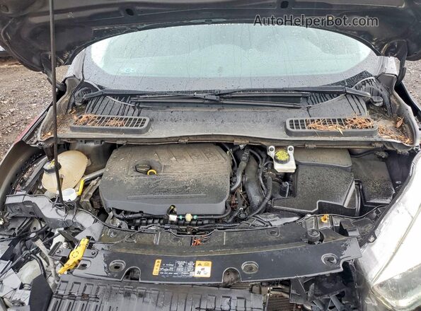 1FMCU9GD0JUA43760 2018 FORD ESCAPE Gray ძრავის განყოფილების ხედი