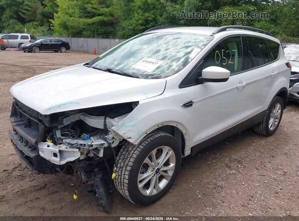 1FMCU9GD0JUD09990 2018 FORD ESCAPE White Առջևի ձախ երեք քառորդ տեսարան