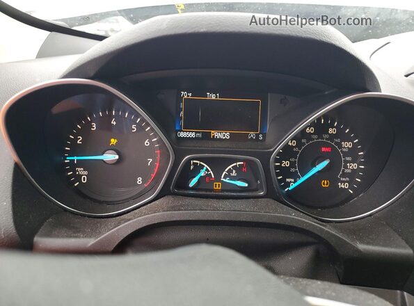1FMCU9GD0KUB33461 2019 FORD ESCAPE Silver Instrument cluster view