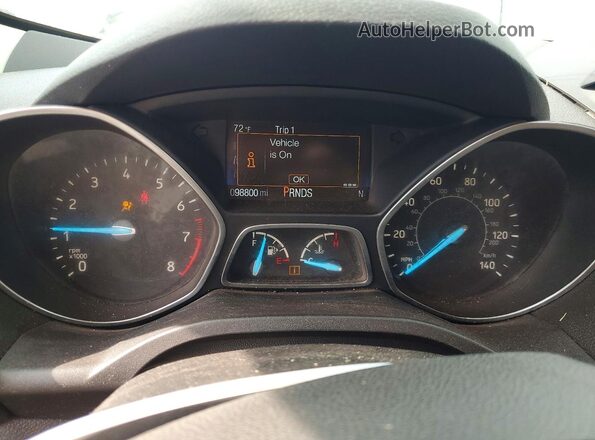 1FMCU9GD0KUB85740 2019 FORD ESCAPE Gray Instrument cluster view