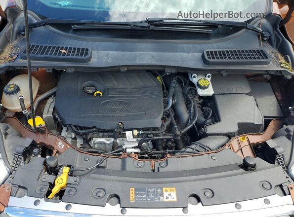 1FMCU9GD1HUB11915 2017 FORD ESCAPE Brown Vista del compartimento del motor