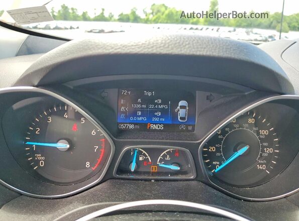 1FMCU9GD1HUB11915 2017 FORD ESCAPE Brown Vista del cuadro de instrumentos