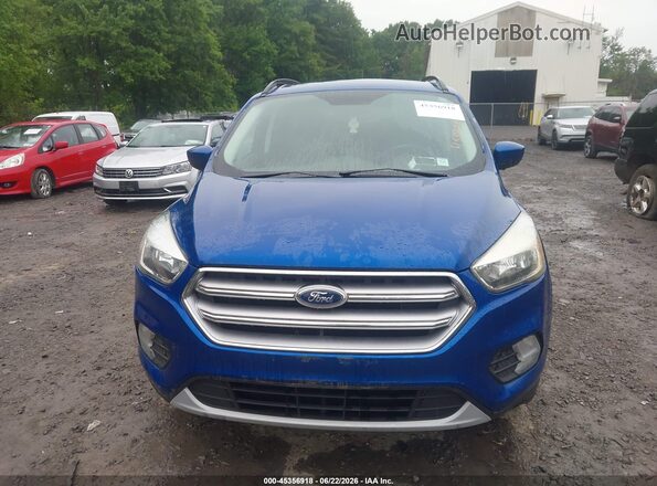 1FMCU9GD1HUD61462 2017 FORD ESCAPE Синий Вид щитка приборов