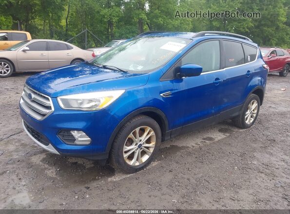 1FMCU9GD1HUD61462 2017 FORD ESCAPE Синий Передняя левая четверть