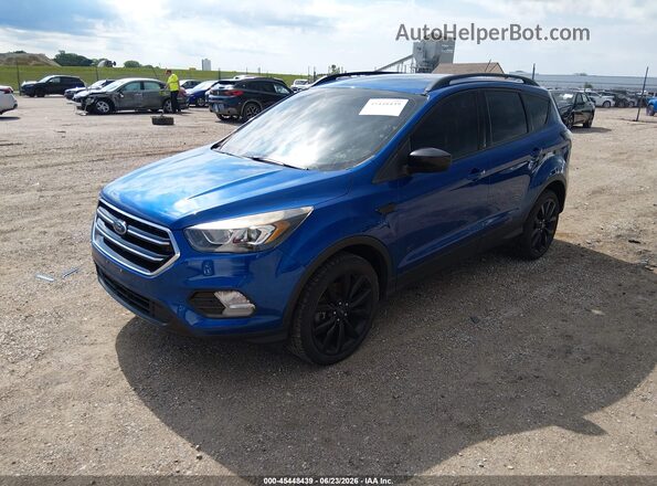1FMCU9GD1JUB10060 2018 FORD ESCAPE Blue წინა მარცხენა ხედი სამი მეოთხედიდან
