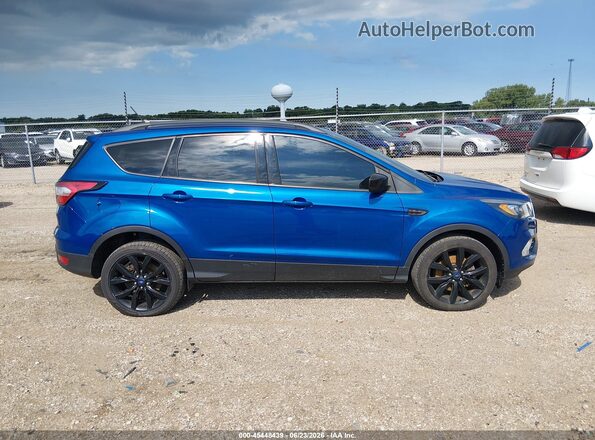 1FMCU9GD1JUB10060 2018 FORD ESCAPE Blue უკანა სალონის ხედი
