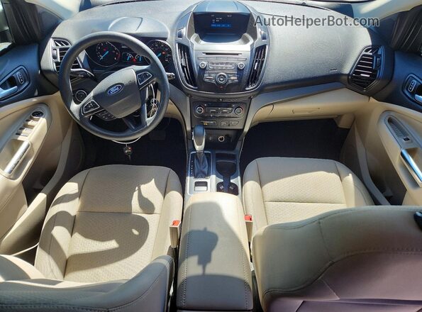 1FMCU9GD1JUB52275 2018 FORD ESCAPE Tan Dashboard view