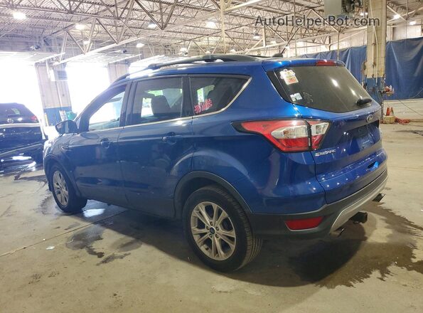 1FMCU9GD1JUC05430 2018 FORD ESCAPE Blue Trasero izquierdo