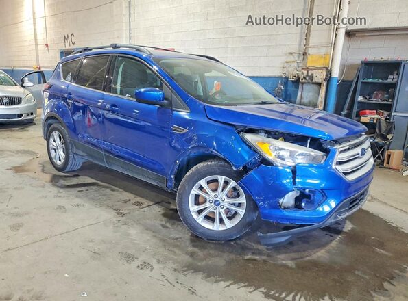 1FMCU9GD1JUC05430 2018 FORD ESCAPE Blue Delantero derecho