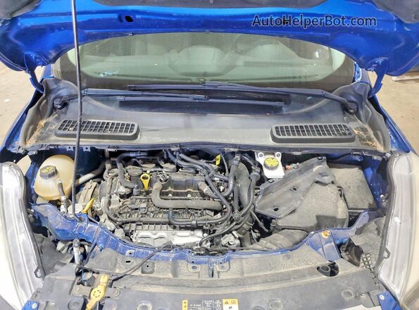 1FMCU9GD1JUC05430 2018 FORD ESCAPE Blue Vista del compartimento del motor