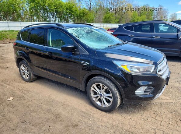 1FMCU9GD1JUC13429 2018 FORD ESCAPE Black Przód prawy