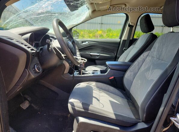 1FMCU9GD1JUC13429 2018 FORD ESCAPE Black Widok wnętrza z przodu