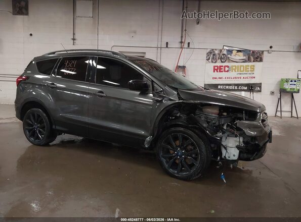 1FMCU9GD1KUB30472 2019 FORD ESCAPE Gray Вид спереду