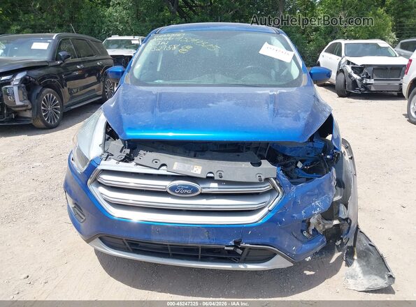 1FMCU9GD2HUC32758 2017 FORD ESCAPE Blue Widok zestawu wskaźników