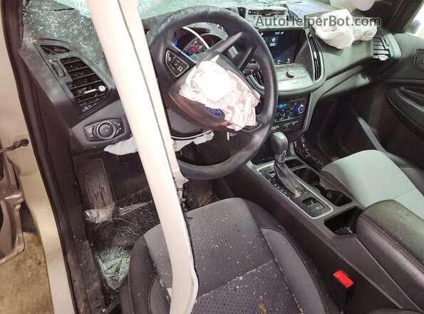 1FMCU9GD2HUC77022 2017 FORD ESCAPE Cream Առջևի վահանակի տեսք
