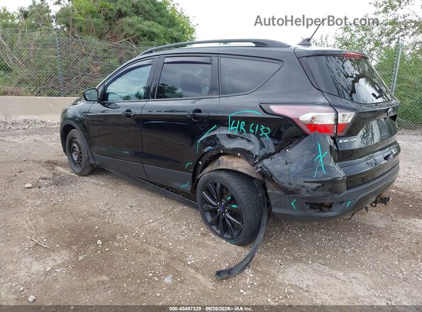 1FMCU9GD2JUA18584 2018 FORD ESCAPE Black უკანა მარცხენა