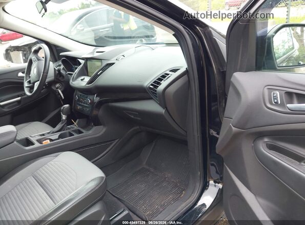 1FMCU9GD2JUA18584 2018 FORD ESCAPE Black წინა სალონის ხედი