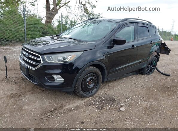 1FMCU9GD2JUA18584 2018 FORD ESCAPE Black წინა მარცხენა ხედი სამი მეოთხედიდან