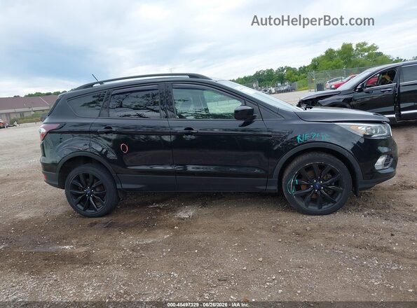 1FMCU9GD2JUA18584 2018 FORD ESCAPE Black უკანა სალონის ხედი