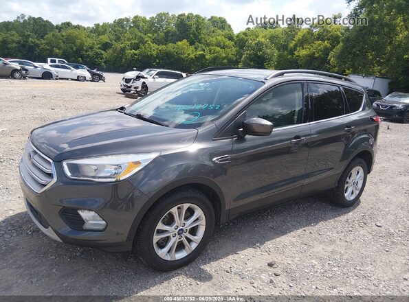 1FMCU9GD2JUA60740 2018 FORD ESCAPE Gray Առջևի ձախ երեք քառորդ տեսարան