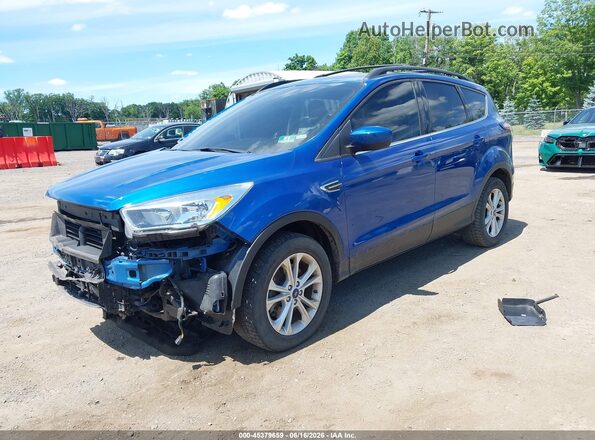 1FMCU9GD2JUB79095 2018 FORD ESCAPE Dark Blue Przód lewy