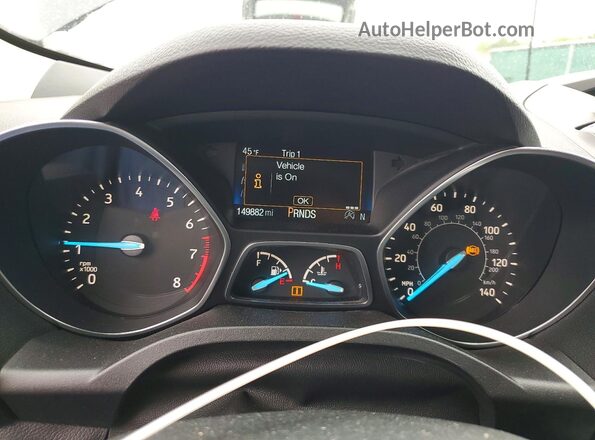 1FMCU9GD2JUB92090 2018 FORD ESCAPE Black Widok zestawu wskaźników