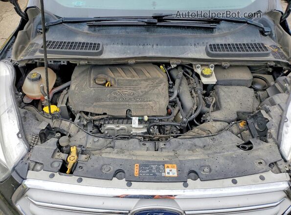 1FMCU9GD2JUB92090 2018 FORD ESCAPE Black Widok komory silnika