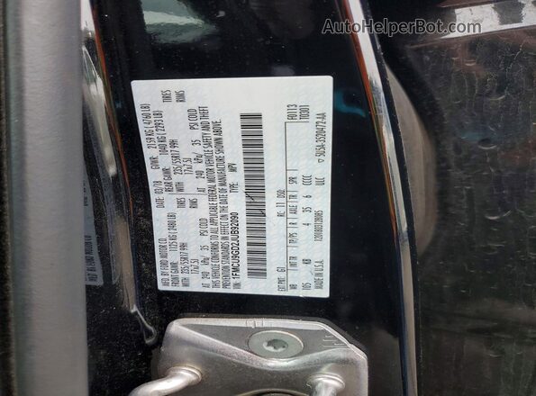 1FMCU9GD2JUB92090 2018 FORD ESCAPE Black Widok naklejki z numerem VIN