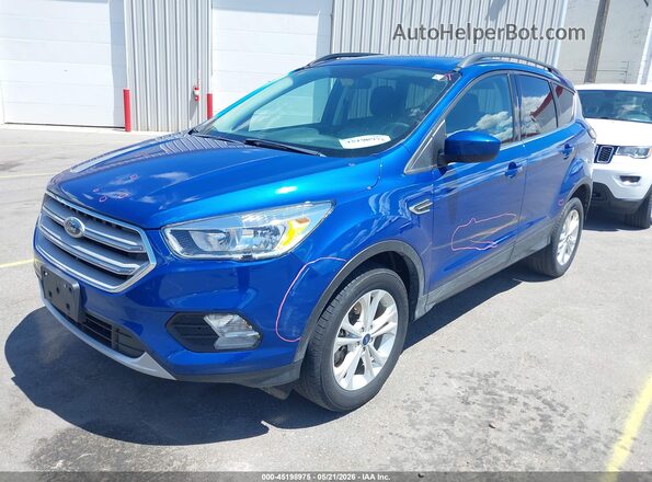 1FMCU9GD2JUD31053 2018 FORD ESCAPE Blue Front left
