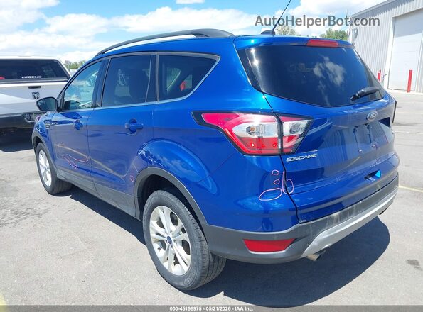 1FMCU9GD2JUD31053 2018 FORD ESCAPE Blue Rear left