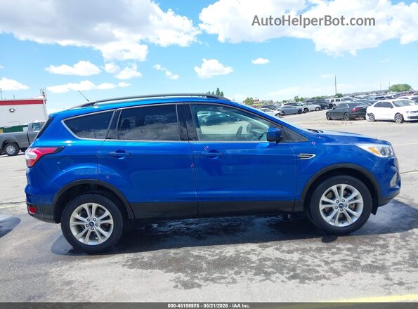 1FMCU9GD2JUD31053 2018 FORD ESCAPE Blue Rear interior view