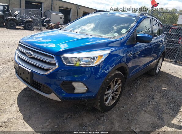 1FMCU9GD2JUD33398 2018 FORD ESCAPE Blue Front left