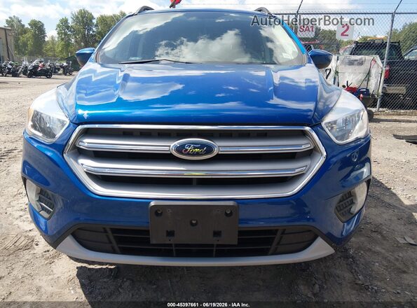 1FMCU9GD2JUD33398 2018 FORD ESCAPE Blue Instrument cluster view