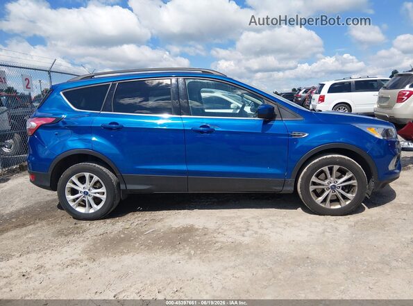 1FMCU9GD2JUD33398 2018 FORD ESCAPE Blue Rear interior view