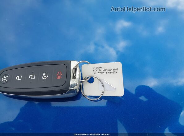 1FMCU9GD2KUB03944 2019 FORD ESCAPE Blue Dashboard view