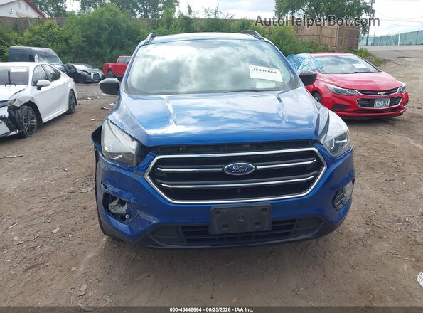 1FMCU9GD2KUB03944 2019 FORD ESCAPE Blue Instrument cluster view