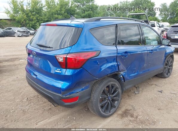 1FMCU9GD2KUB03944 2019 FORD ESCAPE Blue Front view