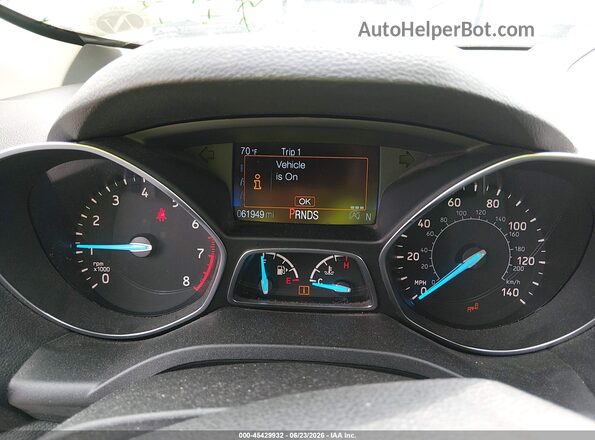 1FMCU9GD2KUB24129 2019 FORD ESCAPE Silver Vista de los asientos traseros
