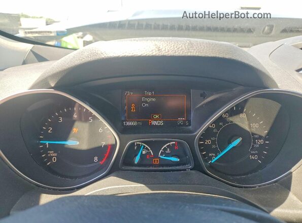 1FMCU9GD3HUE89511 2017 FORD ESCAPE Black Widok zestawu wskaźników